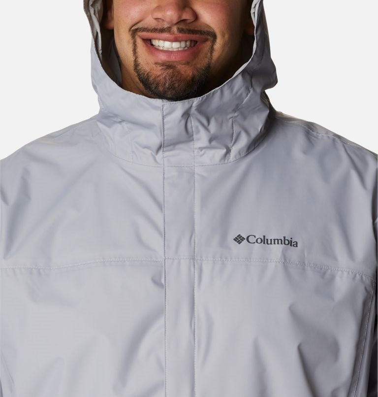 Men's Columbia Watertight II Rain Jackets Light Grey | Plus Size CA-XCLA4